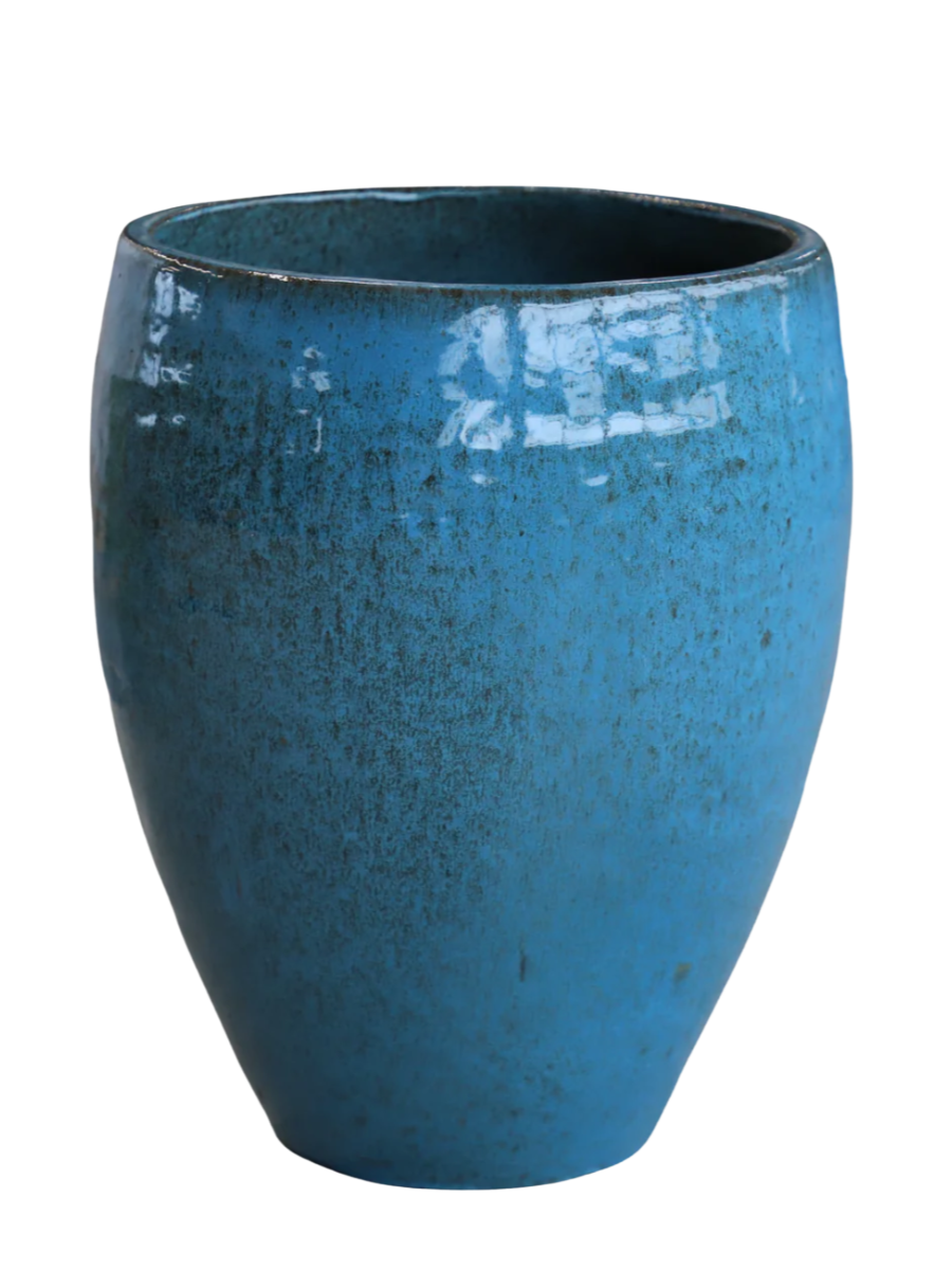 Keramik-Blumentopf Poseidon – Azurblau