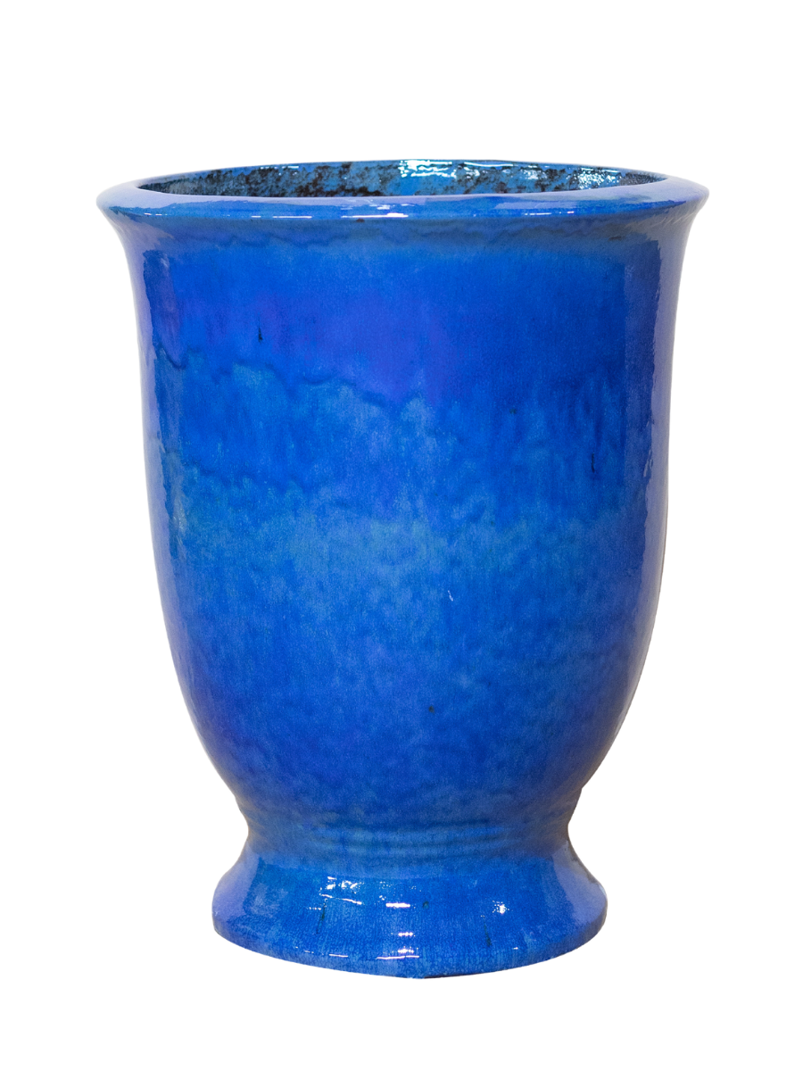 Keramik-Pflanzkübel Arthur - meerblau