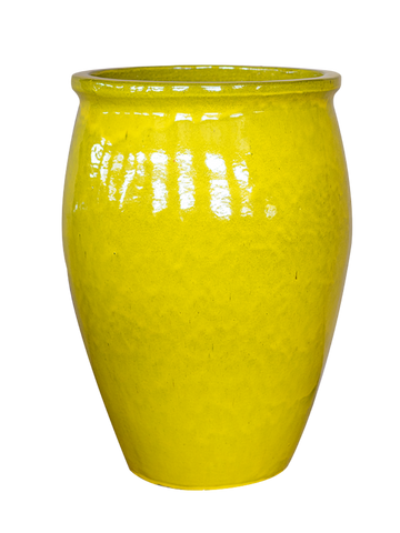 Keramik-Blumentopf BACCHUS – Gelb