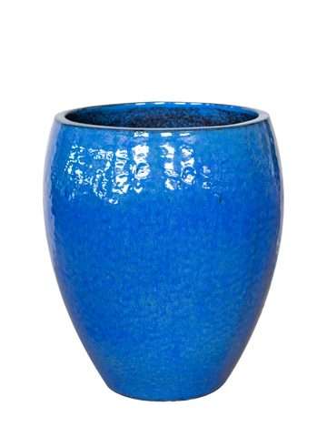 Keramischer Pflanzkübel Poseidon – Meeresblau