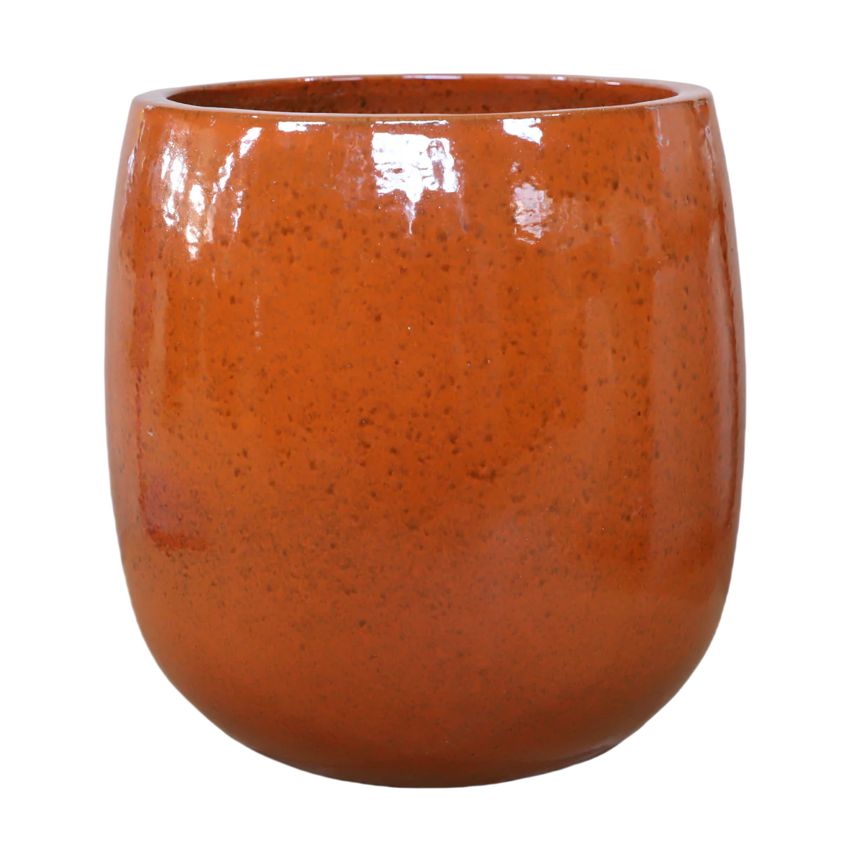 Keramik-Blumentopf SOCRATE - Tropisches Orange