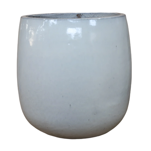 Keramischer Blumentopf SOCRATE - Cremefarben