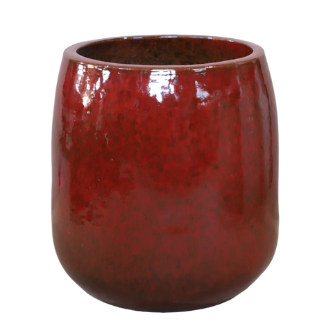 Keramik-Blumentopf SOCRATE - Tropisches Rot